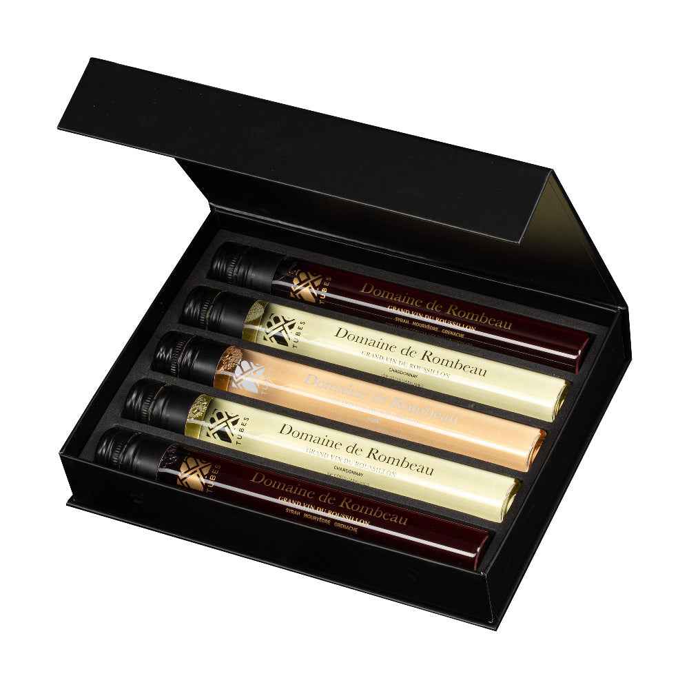 Luxe giftbox met 5 wijnen - TUBES Gifts