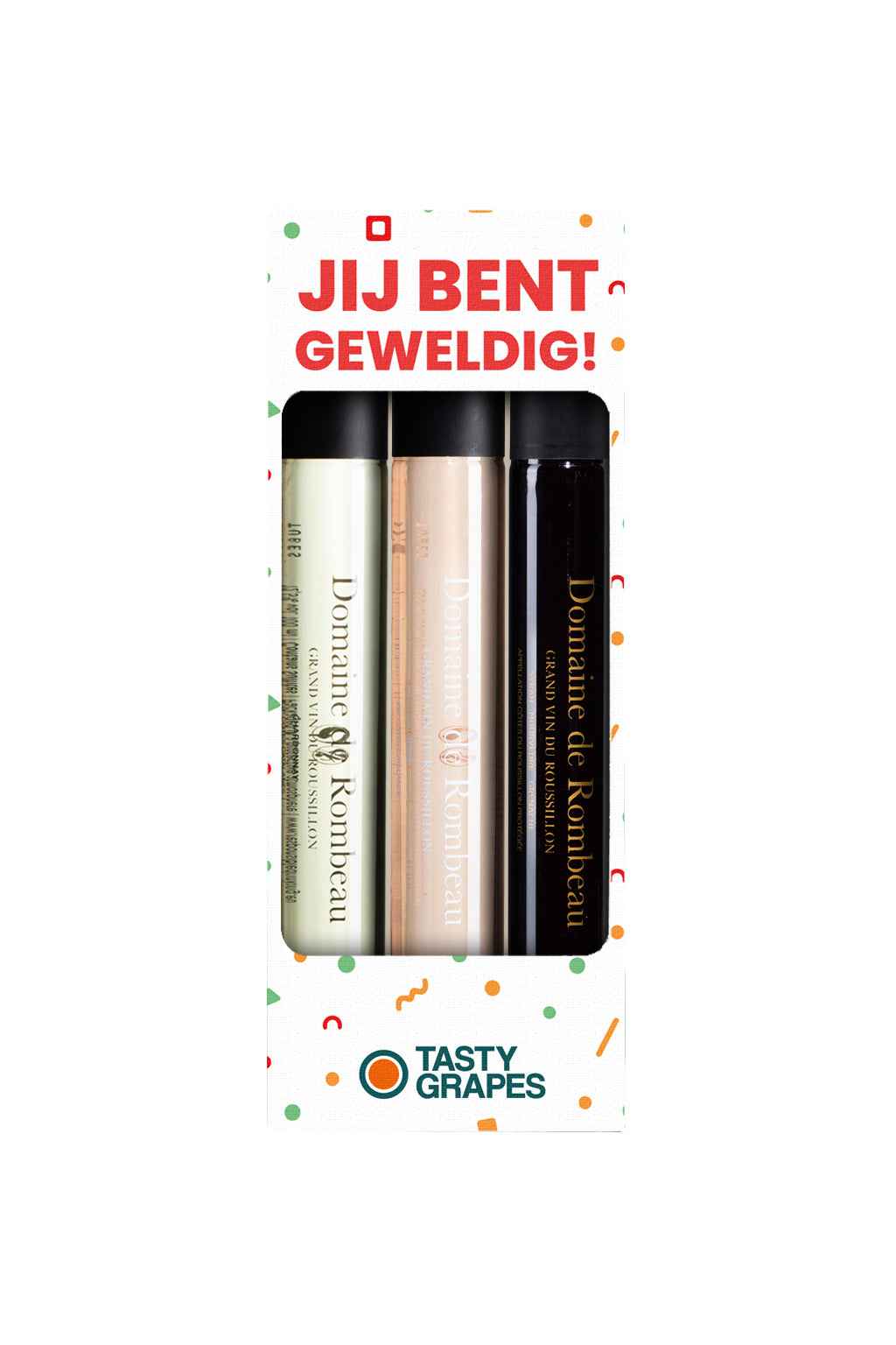 Tasty Grapes - Luxe wijnproeverij "Jij Bent Geweldig" - TUBES Gifts