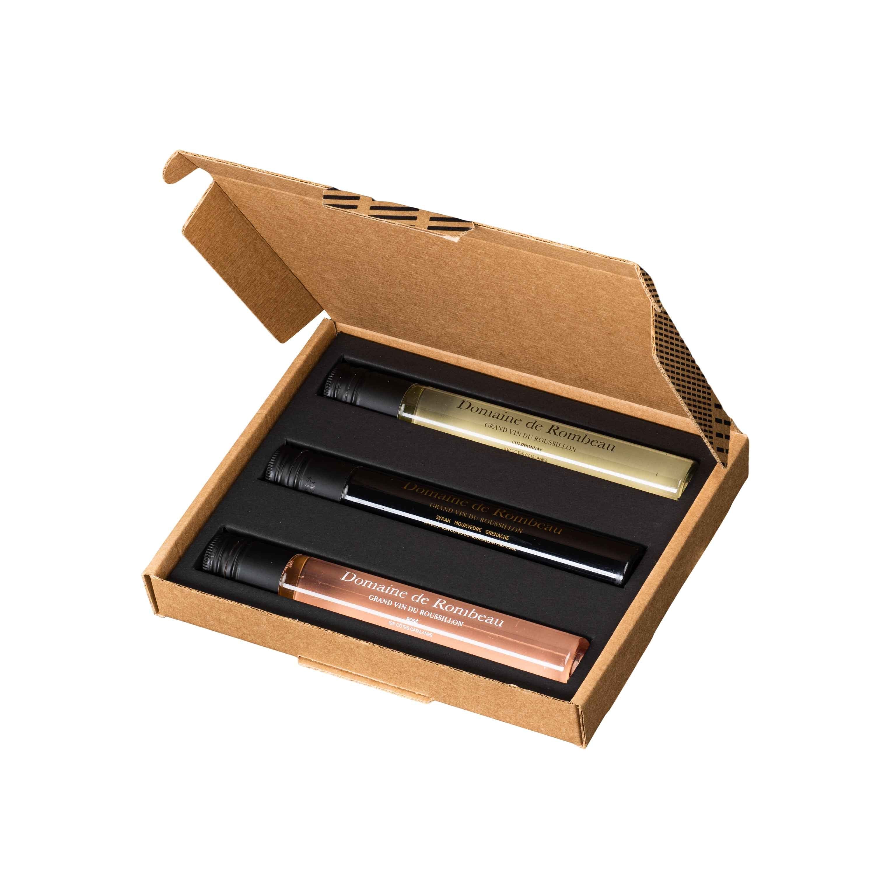 Wijnproeverij met 3 wijnen letterbox - TUBES Gifts