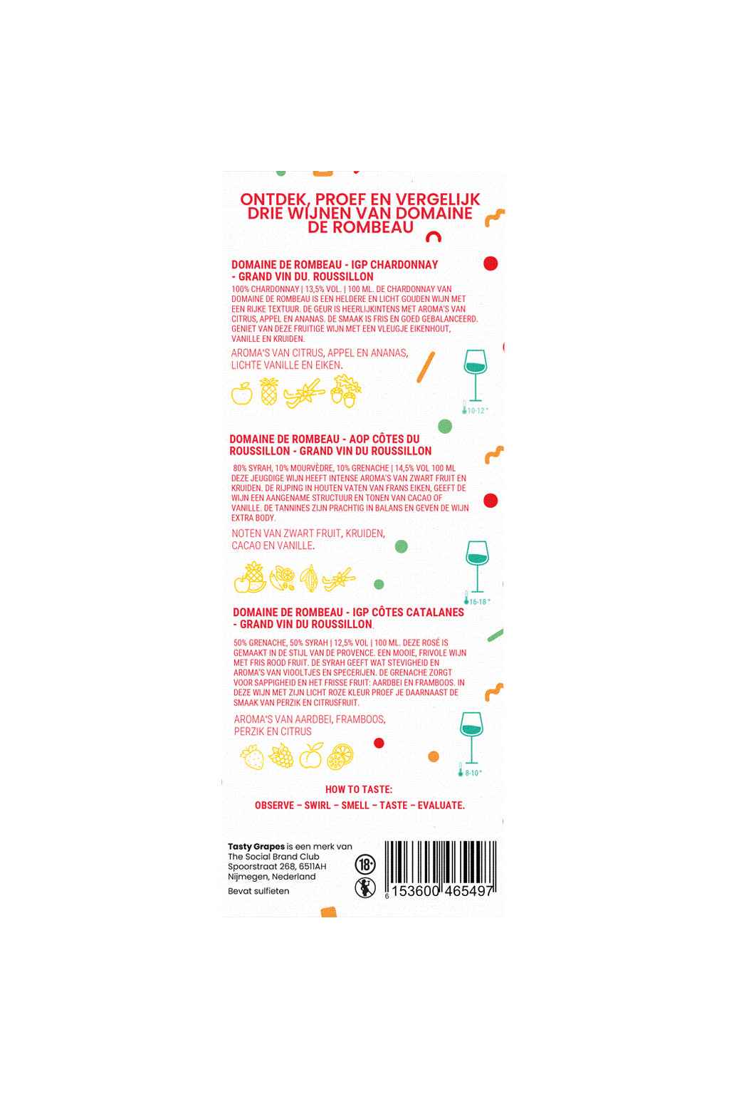 Tasty Grapes - Luxe wijnproeverij "Jij Bent Geweldig" - TUBES Gifts