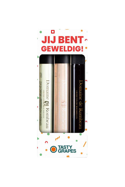Tasty Grapes - Luxe wijnproeverij "Jij Bent Geweldig" - TUBES Gifts